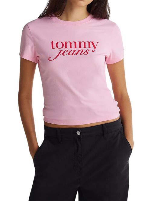 T-shirt slim essential rosa Tommy Jeans | DW0DW19447TPF